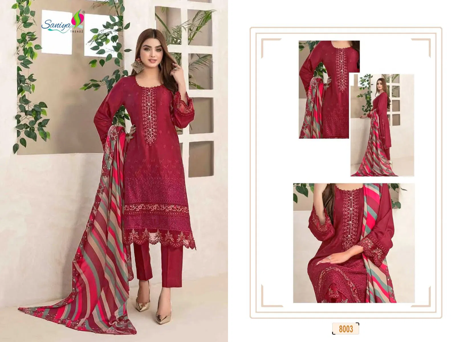 Rang Rasiya Nx Vol 8 By Saniya Cotton Pakistani Dress Material Online Wholesale